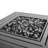 Endless Summer, 30" Square LP Gas Outdoor Fire Pit with Modern Steel Mantel