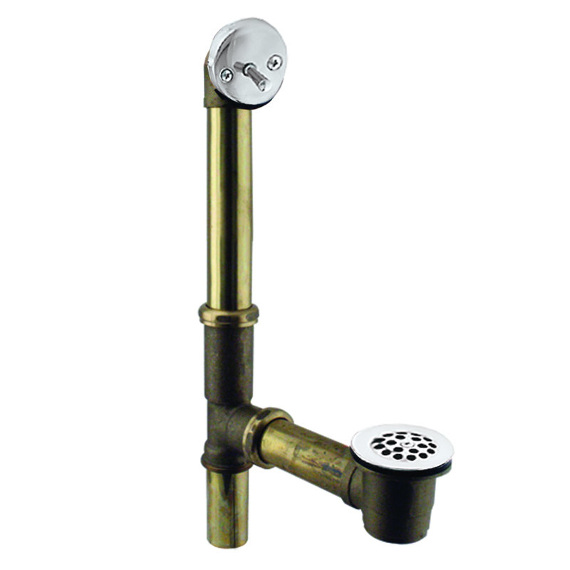 Drain de baignoire avec trop-plein Beehive, Chrome poli