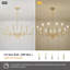 Lustre de style campagne moderne avec conception de bougie à 8 lumières, hauteur réglable, éclairage à intensité variable pour la salle à manger, le salon, la chambre à coucher, le vestibule-1029492531-1029492527
