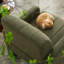 Fauteuil d'appoint moderne rembourré en sherpa doux-761292990