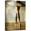 «Beautiful Ballerina Dancing with White Tutu», reproduction sur toile tendue-56497950