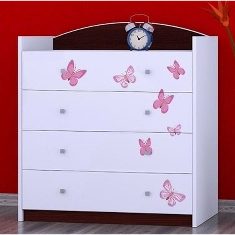 Newcastle Kids 4 - Drawer Chest, Dark Brown