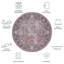 Tapis oriental rose / beige Gulick-1481610870