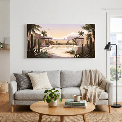 Desert Oasis Canvas Wall Art Set Of 1