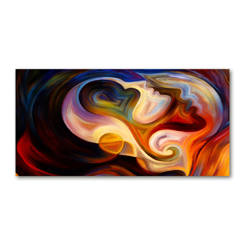 Abstraction - No Frame Print on Glass, 70cm H x 140cm W x 2cm D, Canvas