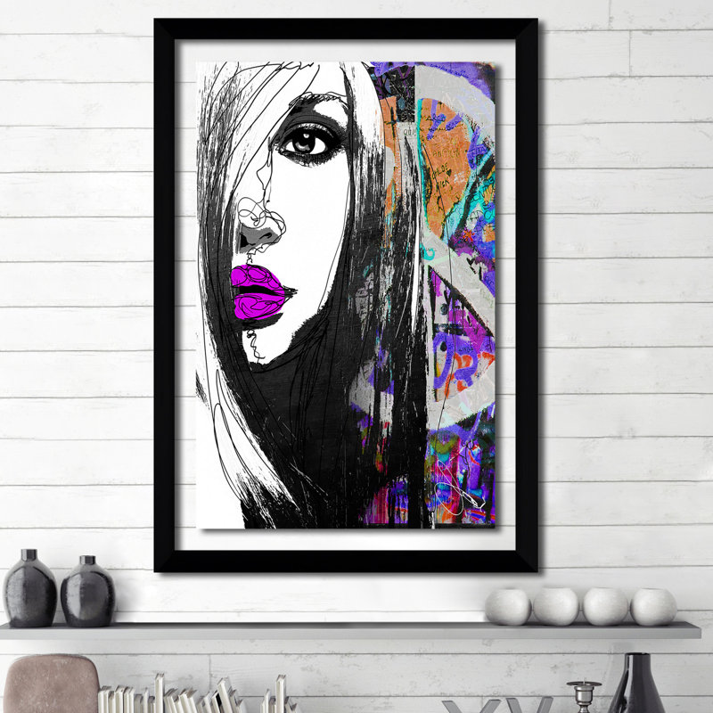 «Peace», impression sur toile, Cadre noir, H 27,5 po x l 21,5 po x P 0,75 po