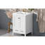 Meuble-lavabo de 24 pouces comprenant un lavabo, une armoire à 2 portes, un tiroir avec séparateur intégré, des tablettes à double couche, des charnières à fermeture en douceur et une glissière lisse pour faciliter l'organisation moderne intégrée sous le comptoir-121071655