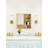 Space-Saving Wall Mounted Mirror Cabinet with Open Storage & Hidden Compartment