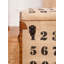 Boîte de rangement carrée en bois massif et cuir fait à la main écologique (20 po x 20 po x 21 po) 17 étages-225001277