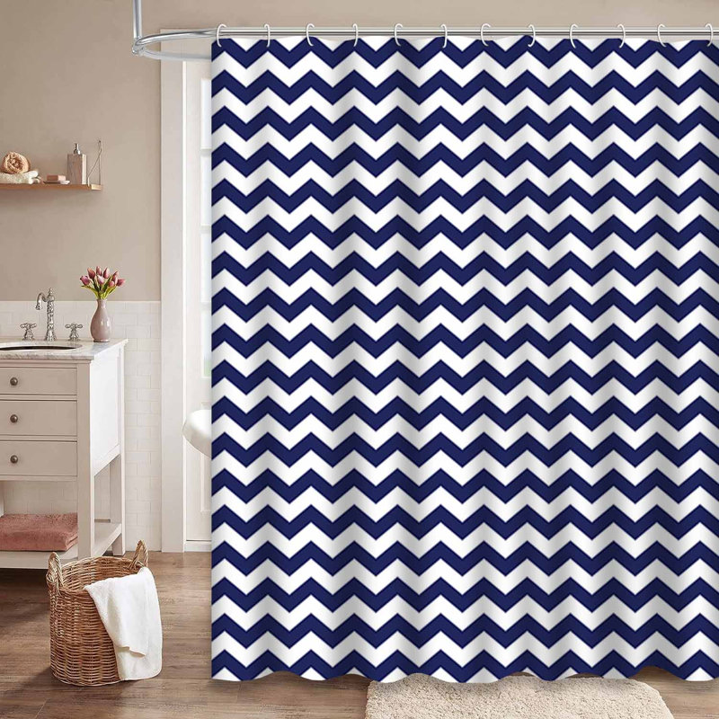Rideau de douche avec 12 crochets Amp, L 72 po x l 72 po