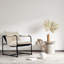 Chaise d'appoint d'extérieur rembourrée en métal Sling-104430807