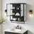 Larock Glass+Metal Wall-mounted Bathroom Cabinet,Wall Cabinet-1179271493