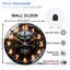Clock Face Time Warp Art - 12'' Modern Glass Wall Clock