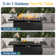 4 - Person Sofa Seating Group With  Cushions and Fire Pit Table