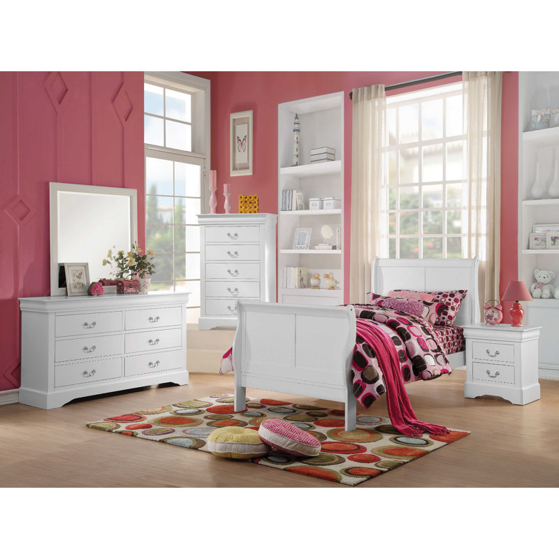 Sandburg Rectangle Dresser Mirror, White