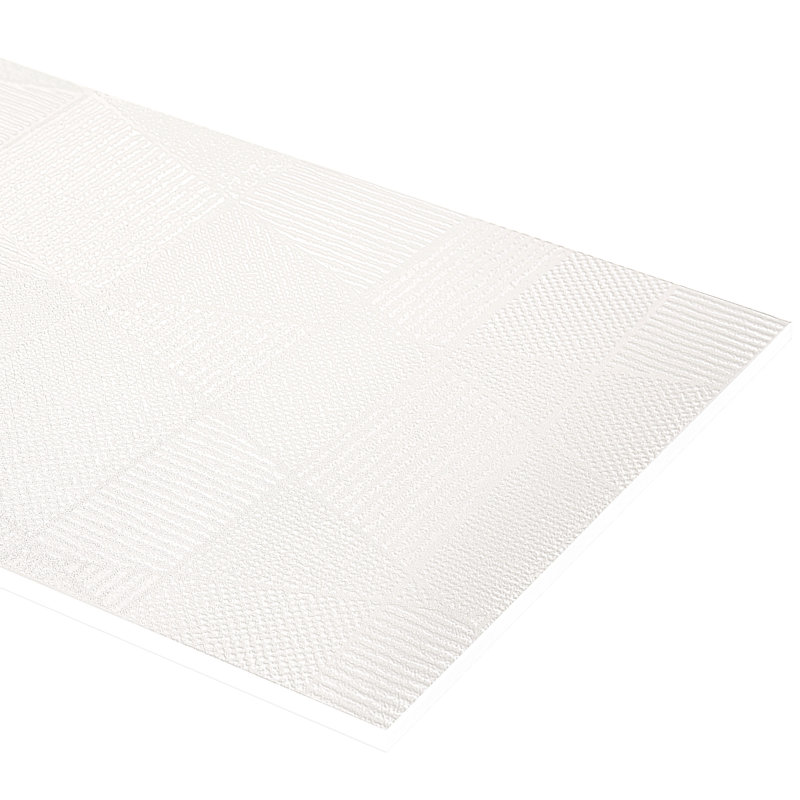 Refinery 12'' W x 24'' L Patterned Porcelain Singular Tile, Chalk