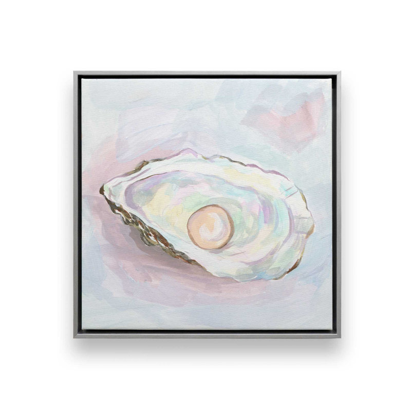 «Silent Opal I» par Melissa Wang, reproduction d'art sur toile, H 36 po x l 36 po, Argent argent
