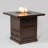 28In Square Fire Pit Table Propane Fire Table With Stainless Steel Lid