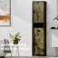 Armoire de rangement de 69 po de hauteur avec 2 portes de grange et 1 tiroir. Gris, tablettes réglables pour la salle de bain, le salon, la cuisine et le tiroir, tablettes, vestibule, cuisine, grand espace-529161109