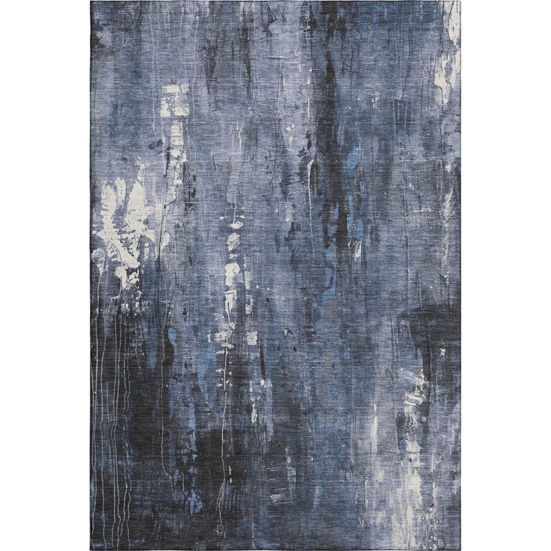 Premium Machine Washable Strinko AMF1683 Modern Rug, Rectangle 5' x 7'6"