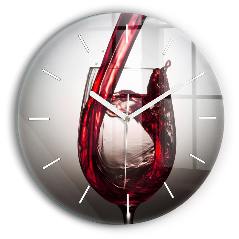Glass Wall Clock