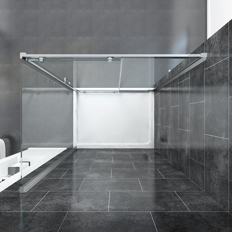 Cuellar Rectangular Shower Enclosure, 190cm H x 110cm W x 70cm D