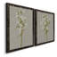 «White Field Flowers I», ensemble de 2 peintures sur toile encadrées-1126046352-1126046353