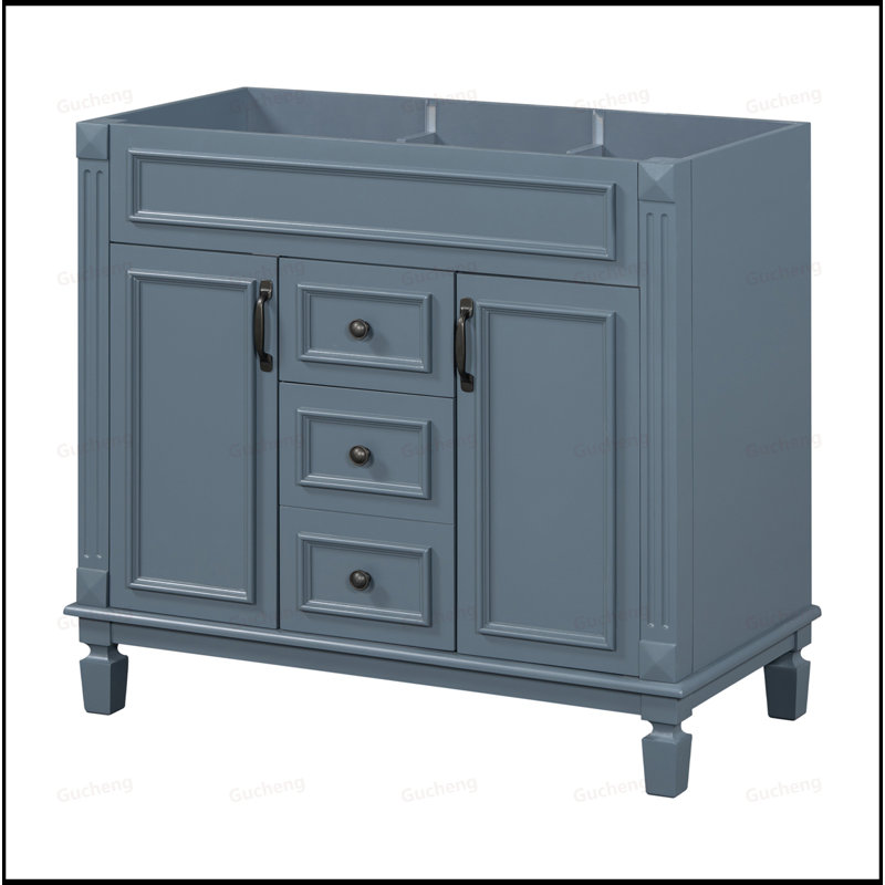 Meuble-lavabo de 36 pouces seulement, Bleu