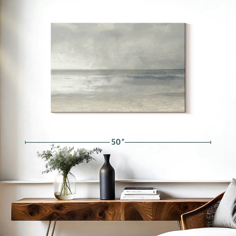 Paysage marin pastel II B, H 24 po x l 36 po