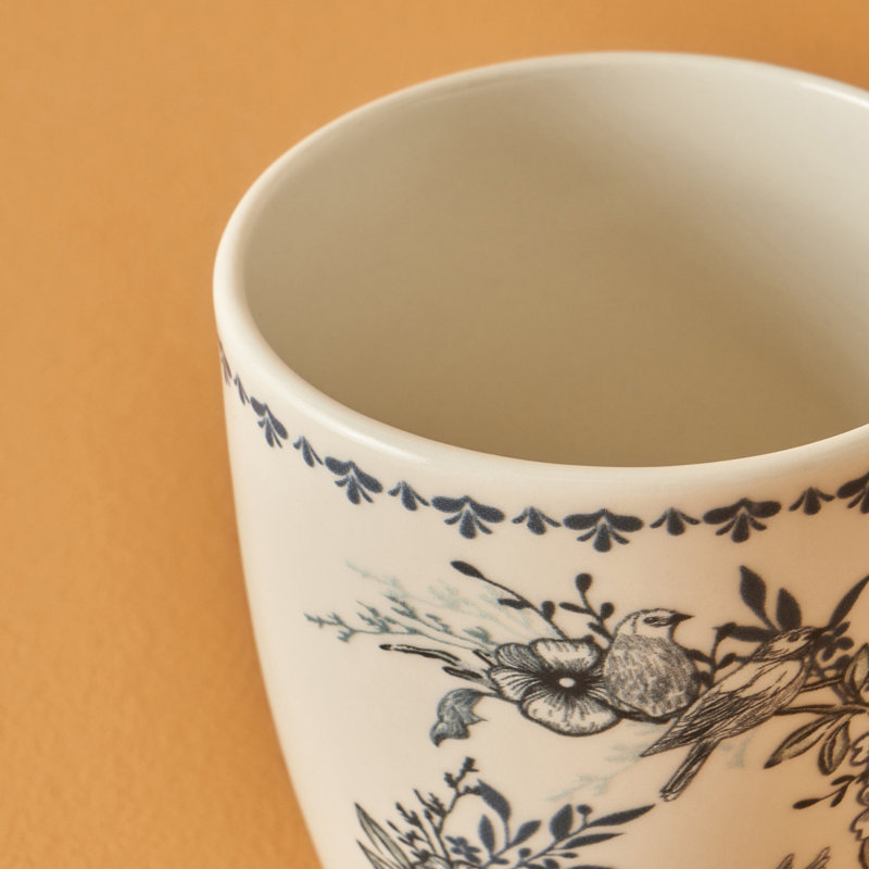 Grande tasse en porcelaine Bleu Blanc