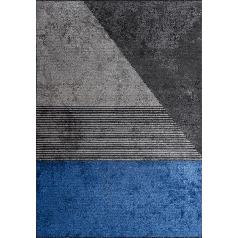 Modern Retro Color Block, Rectangle 6'7" x 8'3"
