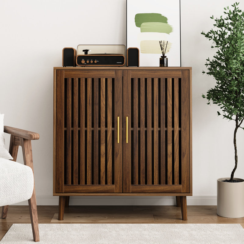 Buffet en noyer - avec ventilation pour le rangement et le salon Cuisine moderne