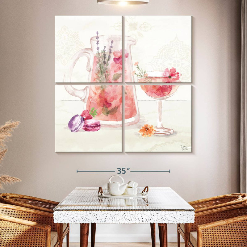 Yarlin Classy Cocktails IV, 50" H x 50" W