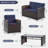 4 - Piece Pe Patio Furniture Set With Thick Cushions - 2 Chairs, 1 Loveseat & Coffee Table - All - Weather, Stylish For Garden, Patio, Backyard-1123650038