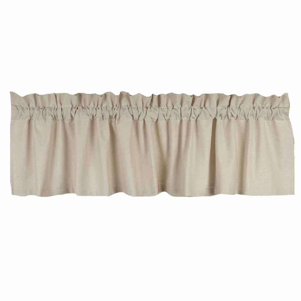 One Allium Way® Deeter Cotton Blend 72'' W Window Valance in | Wayfair