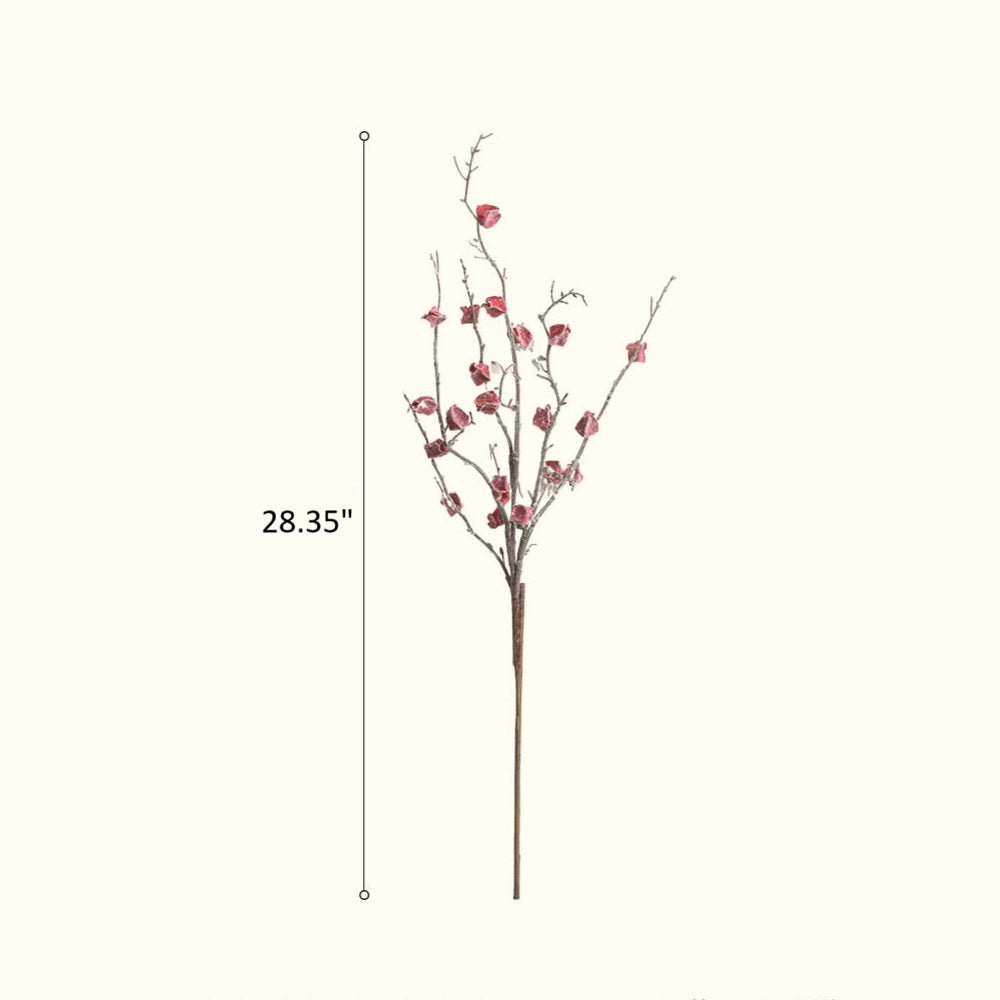 Dried Fruit Branch Stems, Pink