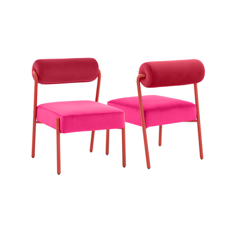 Chaise d'appoint Grete, Rose / Rouge, Rouge