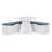 Chesterle 3PC White Blue Square Nook Set