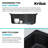 KRAUS Quarza™ 25" L Dual Mount Single Bowl Granite Kitchen Sink-119749363