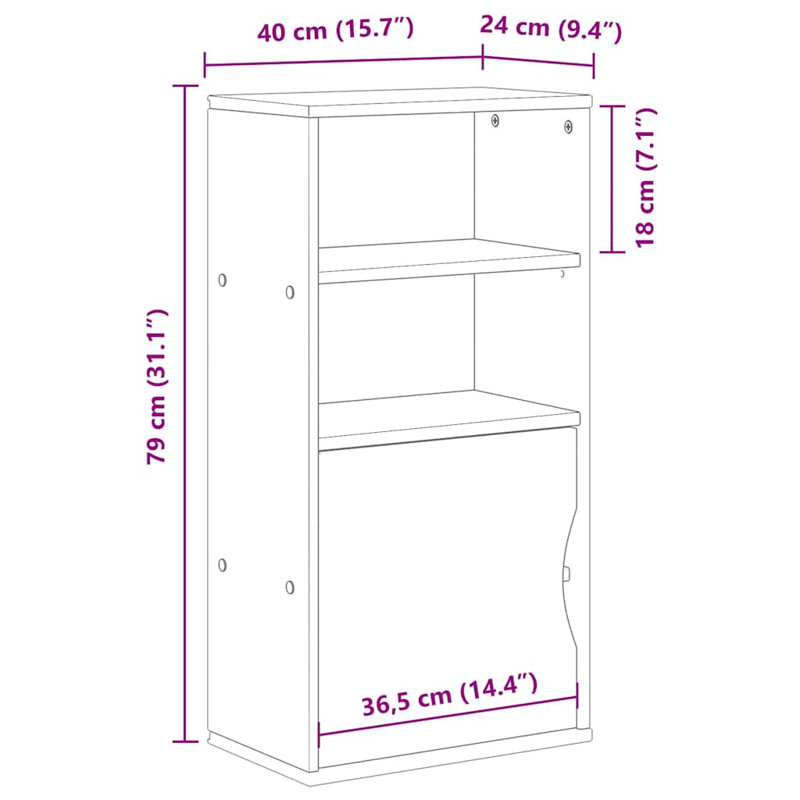 Najarian Rectangle Accent Cabinet, Brown