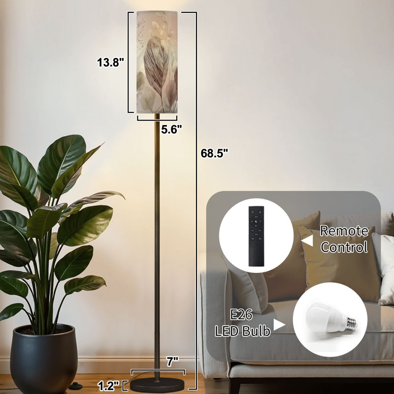 Lampe sur pied Botanical Delicate Leaves