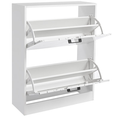 12 Pair Flip Down Shoe Storage