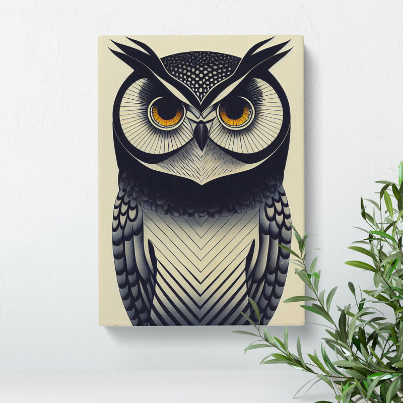 The Wild Owl - Wrapped Canvas, 50cm H x 35cm W x 3cm D