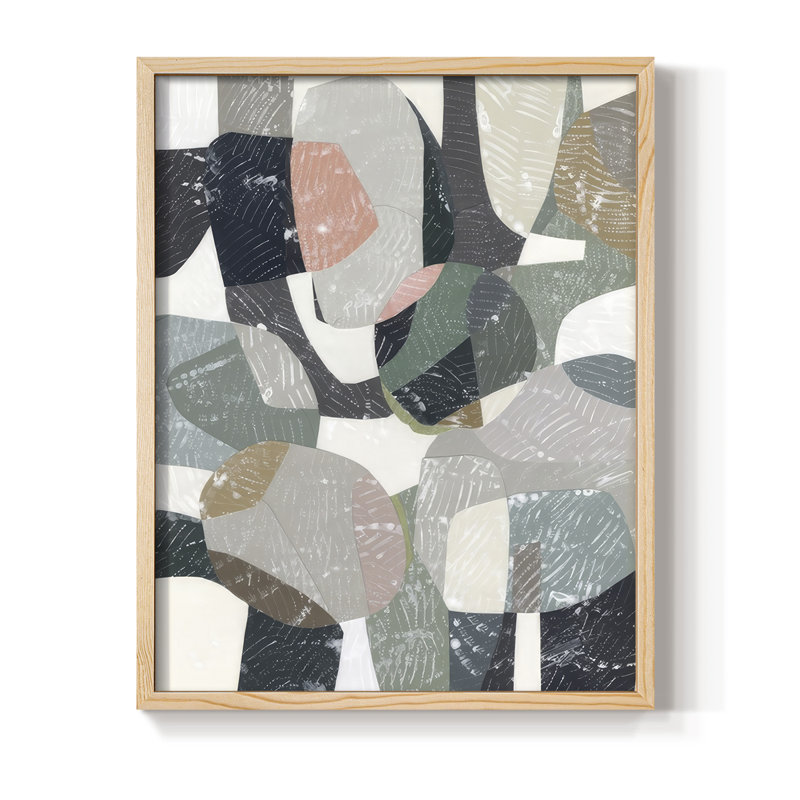 «Settle Me Down I», reproduction encadrée - bois massif, Naturel, H 15 po x l 12 po