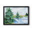 «Evergreen Lake I», peinture sur toile encadrée-1635289225-1635289224