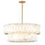 Simone 8 - Light Steel Dimmable Drum Chandelier