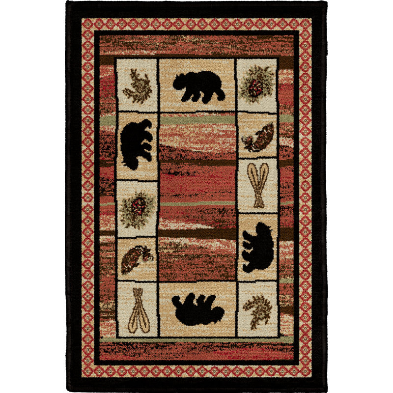 Tapis géométrique Haysi Haysi, Rectangle 2 pi 2 po x 3 pi 3 po