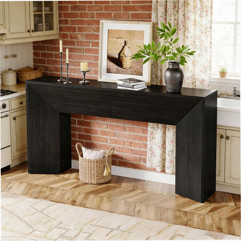 Table d'appoint élégante, table de canapé en bois, console de style moderne avec bois E1 durable et design polyvalent pour tous les décors