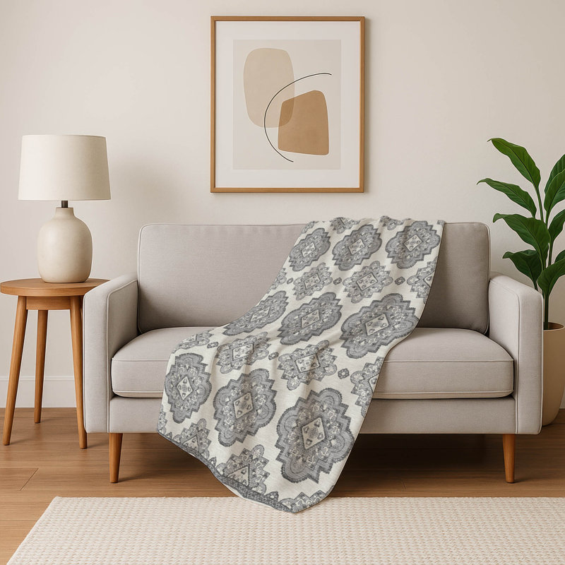 Jeté Sherpa ASB878 Addison, Gris