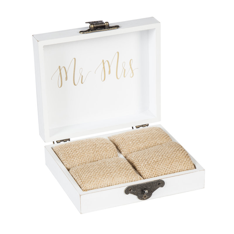 Porte-bague en bois mr. et mlle